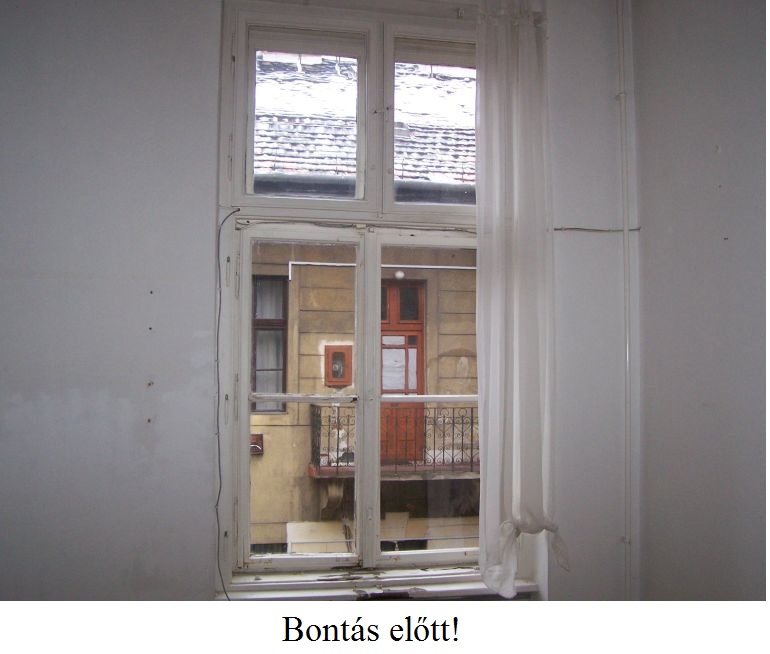 Ablakcsere - bontás előtti állapot
